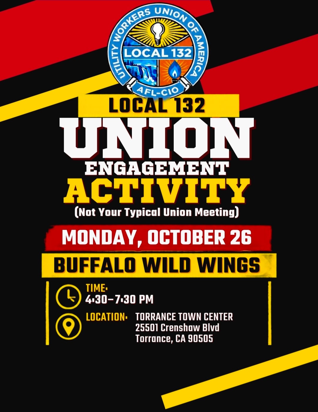Union Engagement Activity 10/26/26- Torrance 1 1000037935